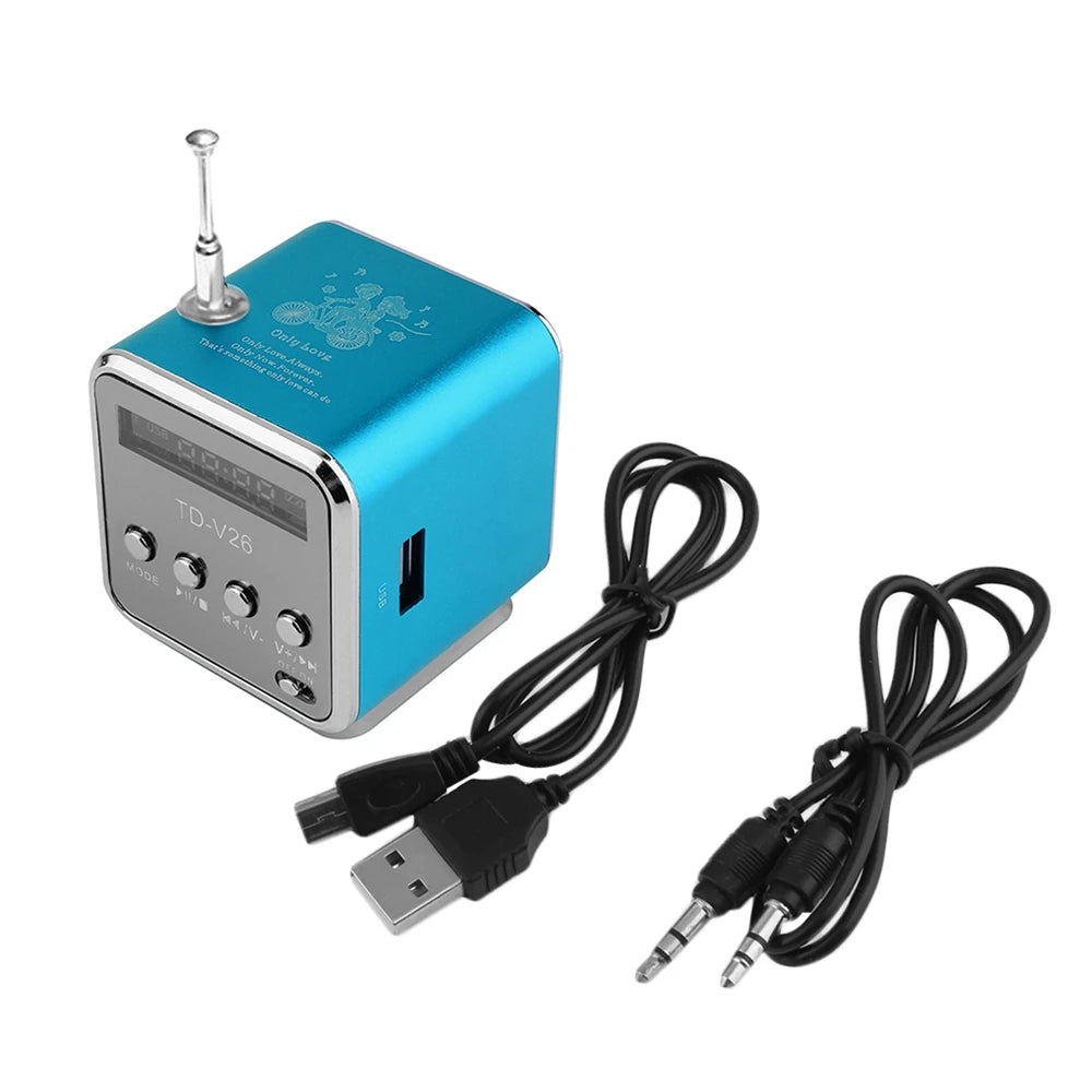 Mini Radio Cubique FM, Bluetooth & MicroSD