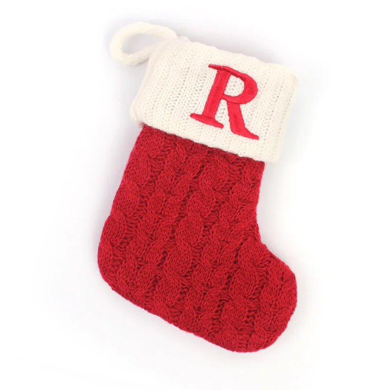 Chaussette de Noël à Suspendre avec Initiale