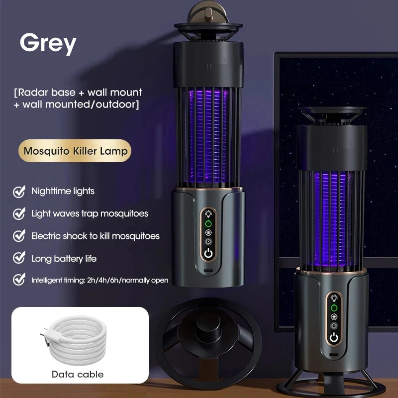 Lámpara antimosquitos USB con temporizador inteligente — ideal para exteriores y camping