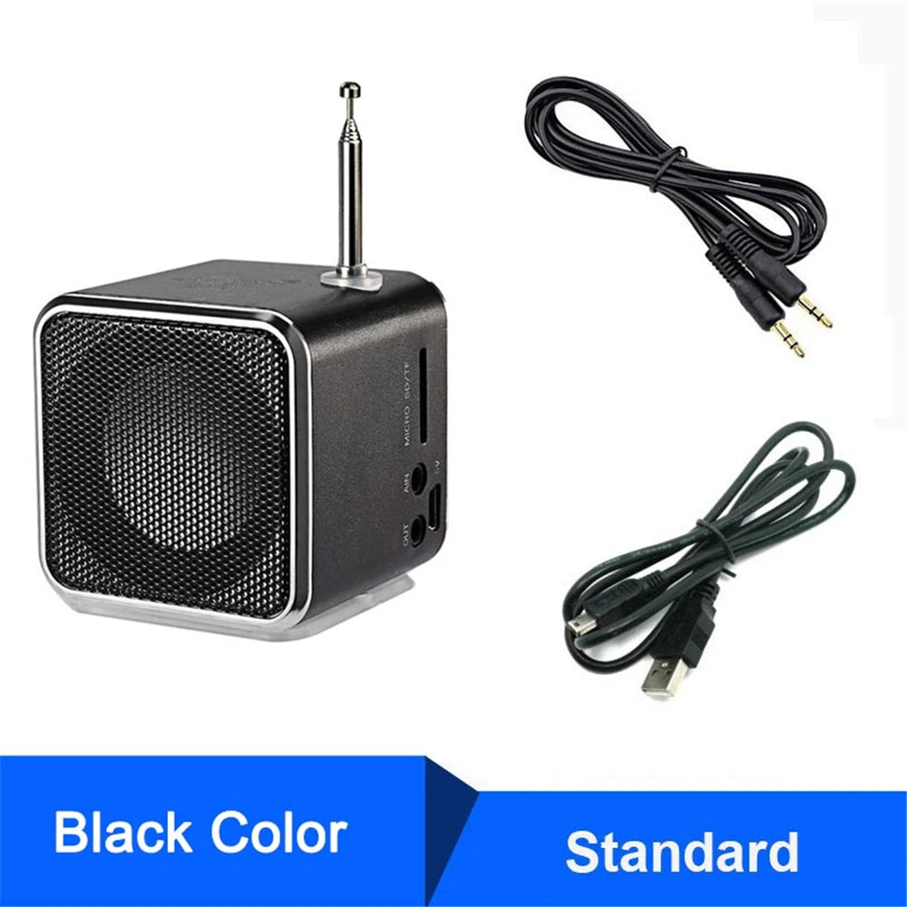 Mini Radio Cubique FM, Bluetooth & MicroSD
