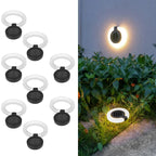 4x Spots Solaires avec Ring Light Ajustable