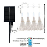 Lot de 4 Lumières Solaires Suspendues Feux d'Artifice