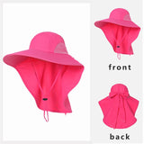 Chapeau d'été Anti-UV noeud papillon protéction complète