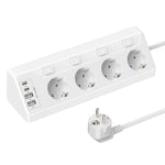 Multiprise Angle 4 Voies avec USB & Type-C