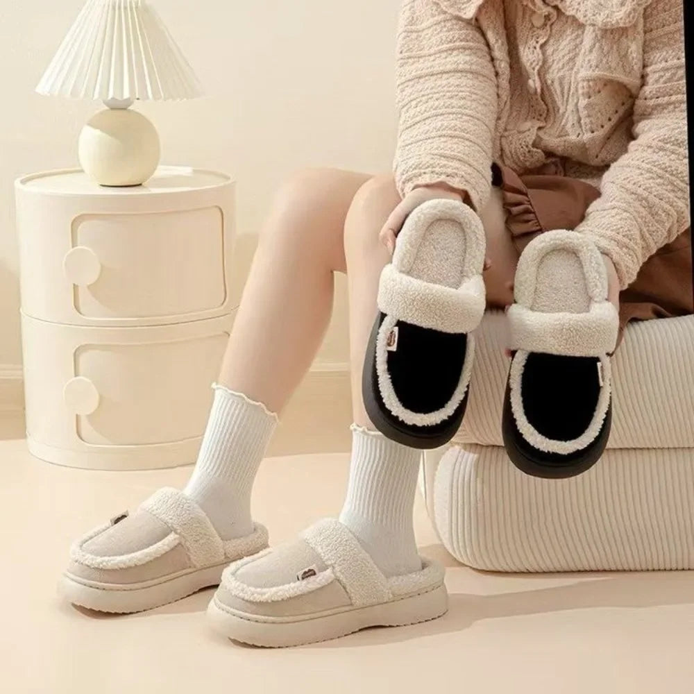 Pantoufles intérieur polaire Style Mocassins - Femmes