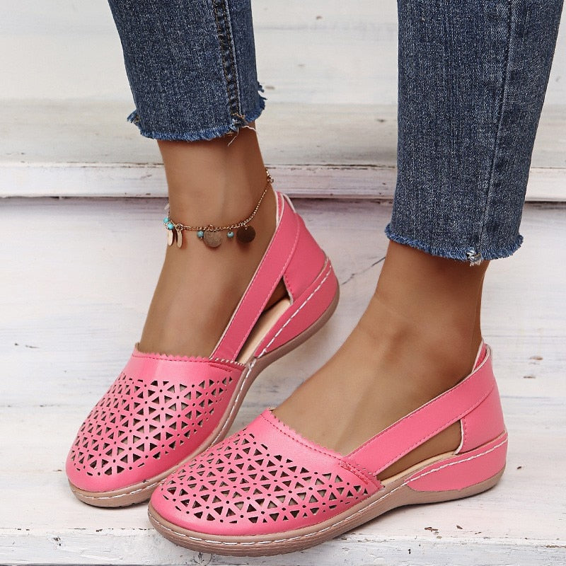 Ballerine ajourée en Cuir PU - Collection été 2023
