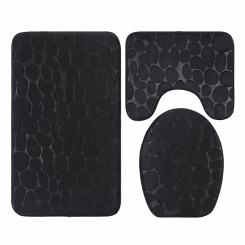 Set de 3 Tapis de Bain Ultra Doux & Antidérapants