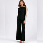 Ensemble décontractré Pull & Pantalon ample en tricot chaud