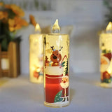 Lot de 4 Bougies LED de Noël - Lumière Chaude