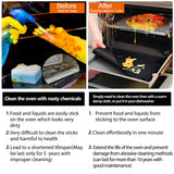 6x Tapis de Protection pour Four Anti-adhérents, Résistants à la Chaleur & Réutilisables