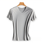 Lot de 2 T-shirt en soie glacée pour homme