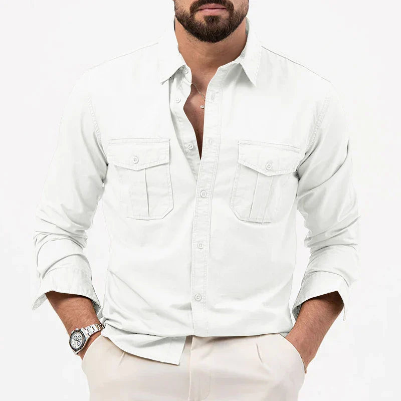 Chemise multi-poches décontractée et respirante