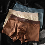 Lot de 3 Boxers en Soie glacée Doux & Respirants