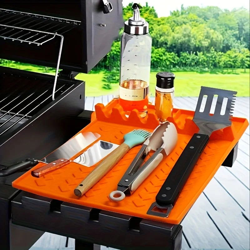Tapis de Protection pour Barbecue en Silicone – Résistant à la Chaleur et Facile à Nettoyer