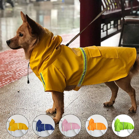 Imperméable Coupe-vent pour Chiens Réflechissant - Jusqu'au 5XL