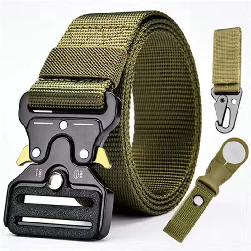 Ceinture COBRA tactique en nylon + 2 crochets pour clés et gourde OFFERTS