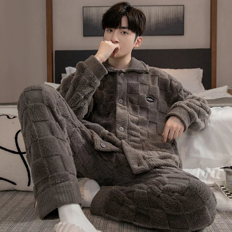 Ensemble de Pyjama en Flanelle CHAUD - Homme