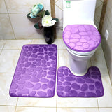 Set de 3 Tapis de Bain Ultra Doux & Antidérapants