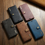 Etui portefeuille + Coque Magnétique pour iPhone
