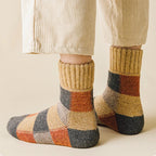 5 Paires de Chaussettes chaudes à Carreaux - Homme