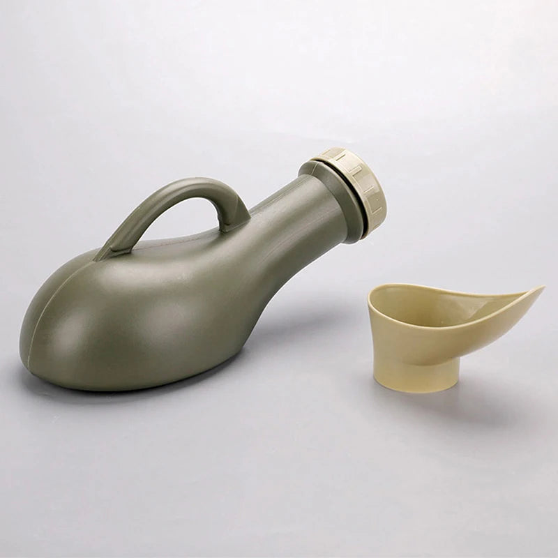 Urinoir Portable à Poignée Unisexe avec Embout Adapté & Réservoir 1000ML — Pratique pour Camping & Voyage