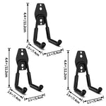 Lot de 2 Crochets Muraux Ultra-Résistants pour Garage + 1 OFFERT