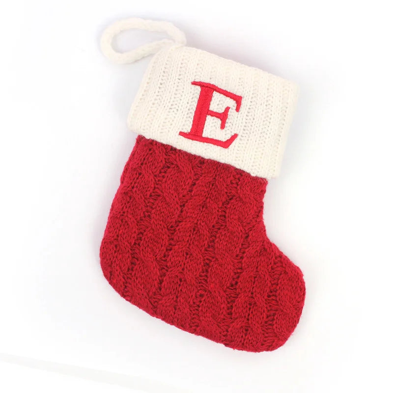 Chaussette de Noël à Suspendre avec Initiale