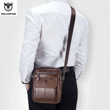 Sac bandouillère multipoche en Cuir véritable pour Hommes