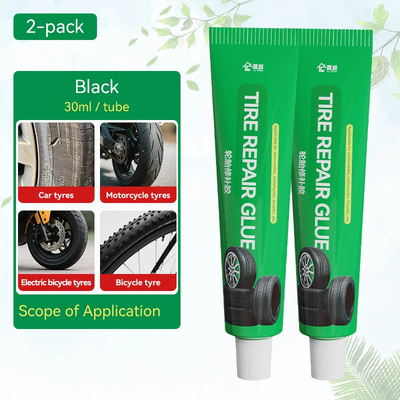 2x Colle de Réparation de Pneus Haute Température - Adhésif Étanche