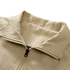 Blouson aviateur zippé à col montant pour homme