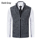 Gilet sans manches à maille col cheminé Homme