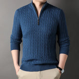 Pull décontracté torsadé avec Zip