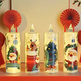 Lot de 4 Bougies LED de Noël - Lumière Chaude
