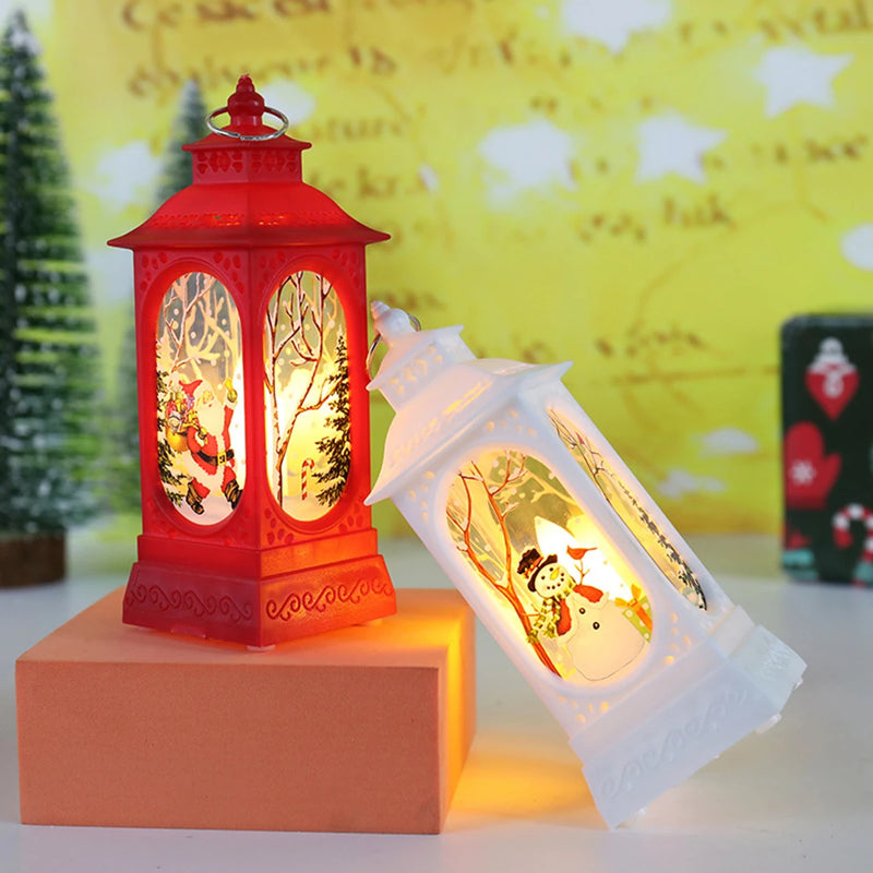 Mini lanterne de décoration à LED de Noël