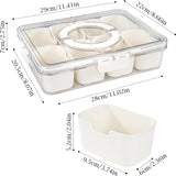 Lunch Box pour snacks à 8 compatiments avec poignée
