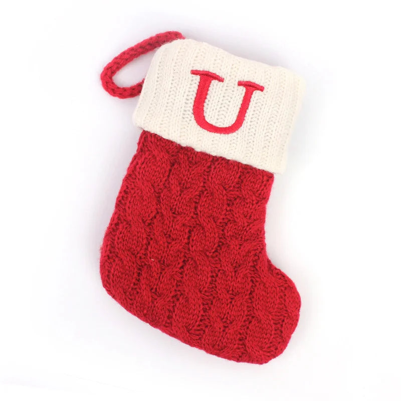 Chaussette de Noël à Suspendre avec Initiale