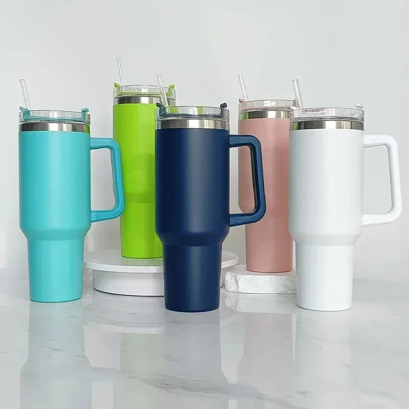Thermos avec poignée et paille - 1200ml