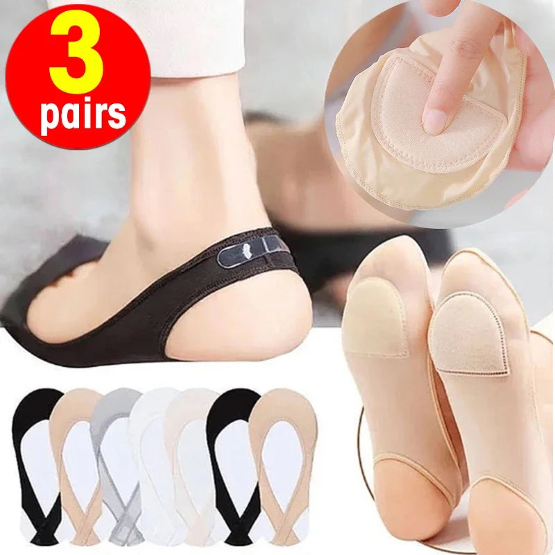 3x Paires de Socquettes Invisibles pour Ballerines & Mocassins