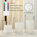 3 Velas LED sin Llama con Control Remoto