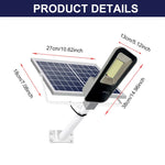 Réverbère Solaire IP65 avec Télécommande Étanche