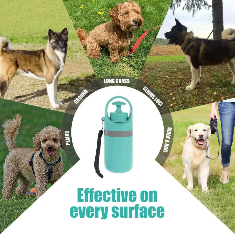 Ramasse-Crottes Portable pour Chien – Pince Ramasse Déjections Utilisation Sans Contact + 5 Sacs OFFERTS