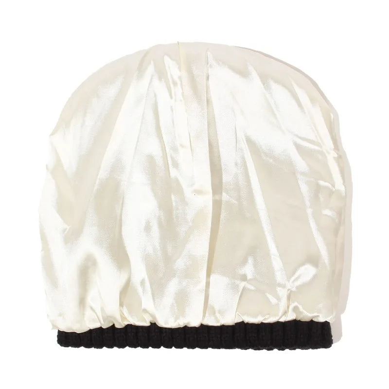 Bonnet Mixte Doublure en Satin - Prenez soin de vos Cheveux