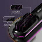 Brosse Lissante Chauffante – USB Rechargeable