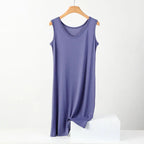 Loose Cotton Nightshirt - Plus Sizes