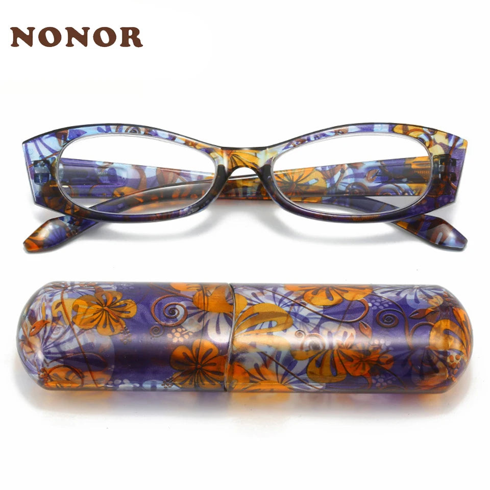 Lunettes de lecture pour presbyte à Motif floral - Étuit OFFERT