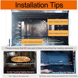 6x Tapis de Protection pour Four Anti-adhérents, Résistants à la Chaleur & Réutilisables