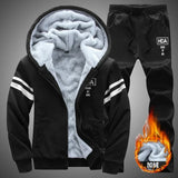 Ensemble Jogging Décontracté à Doublure Chaude - Gilet + Jogging