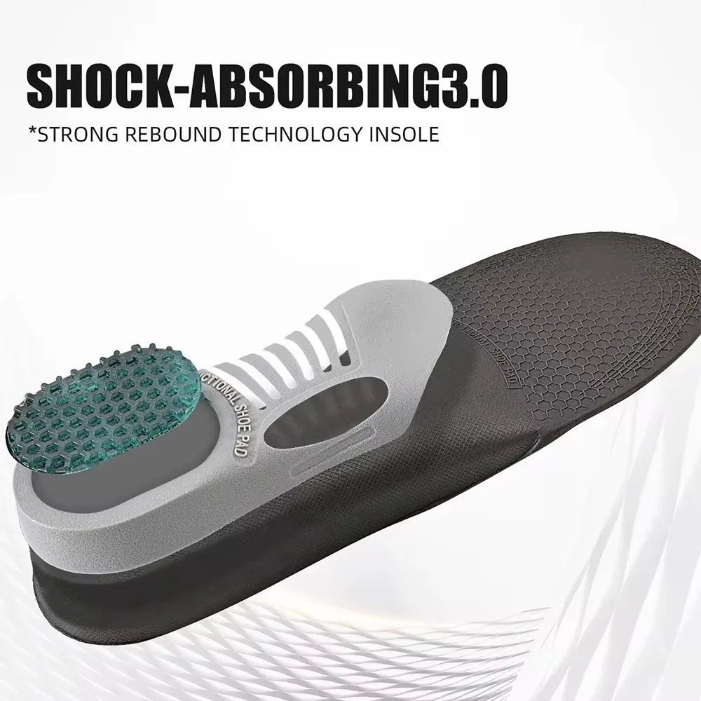Semelles Orthopédiques Gel 3D Soutien Intégral
