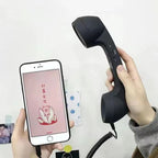 Combiné Téléphonique Rétro Filaire pour Smartphone avec Micro – Jack 3,5 mm & Type-C + Adaptateur USB-C Offert