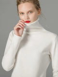 Pull à col roulé et manches longues pour Femme